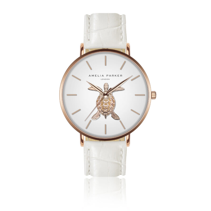 Rose Turtle White Leather - Image 8