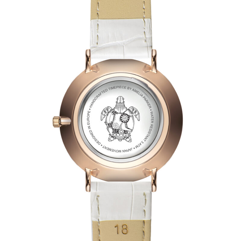 Rose Turtle White Leather - Image 11