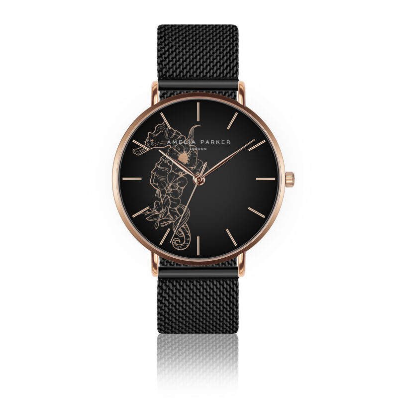Fossil Black Mesh