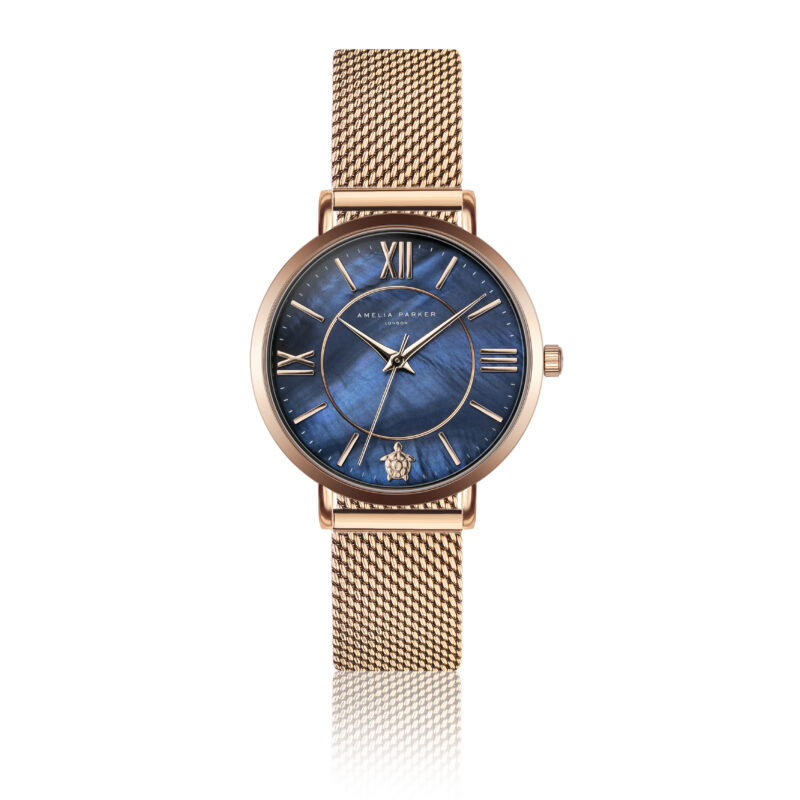 Petite Blue Rose gold Mesh - Image 8