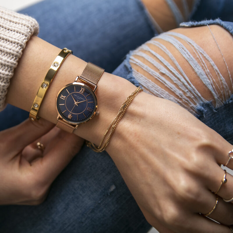 Petite Blue Rose gold Mesh - Image 2