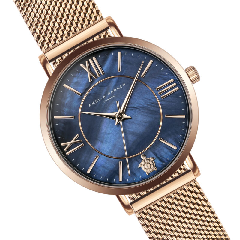 Petite Blue Rose gold Mesh - Image 12