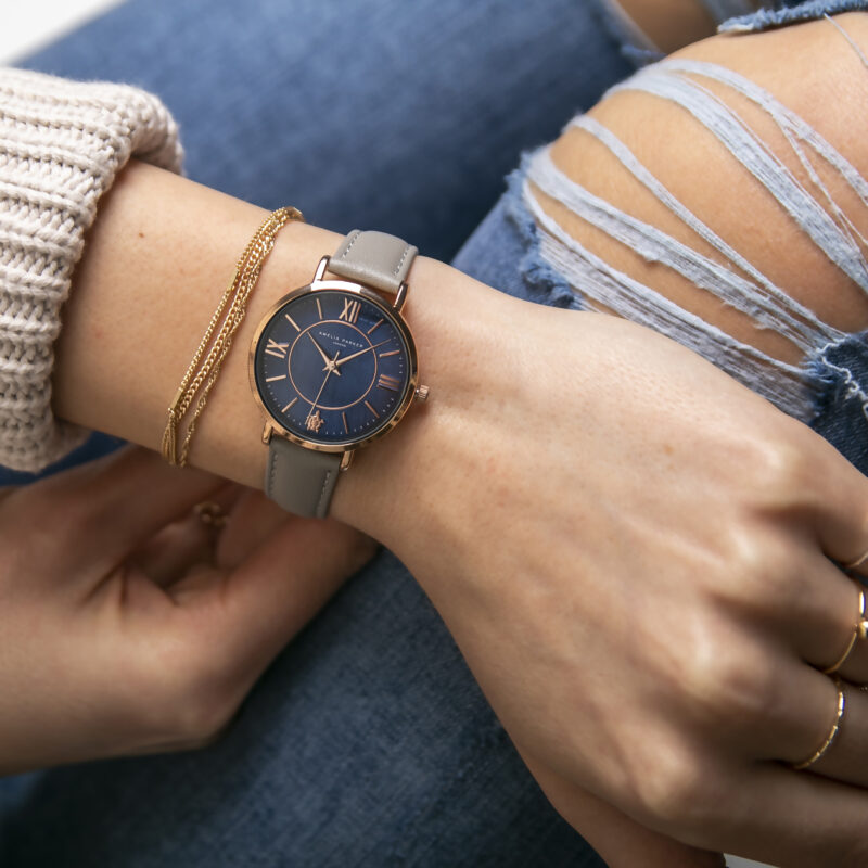 Petite Blue Grey Leather - Image 9