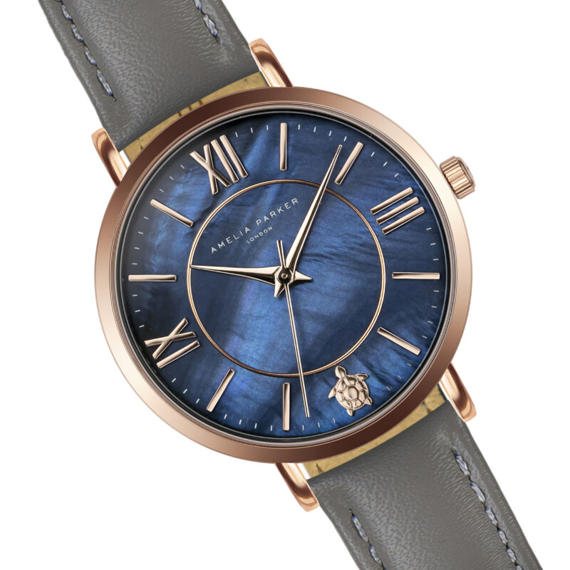 Petite Blue Grey Leather - Image 12