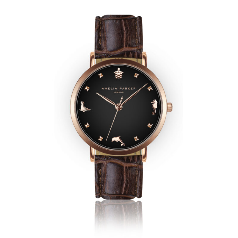 Gold Charm Brown Leather - Image 8
