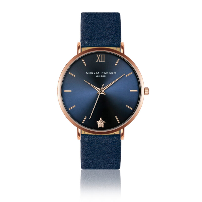 Midnight Sky Dark blue Leather - Image 15