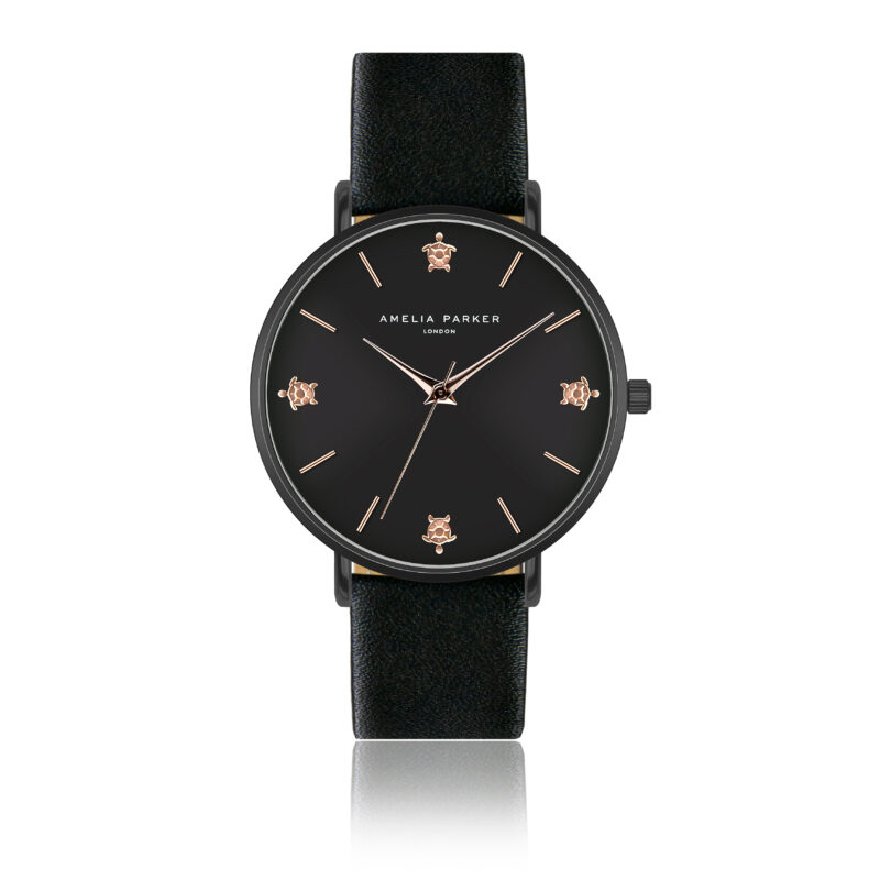 Night Reef Black Leather