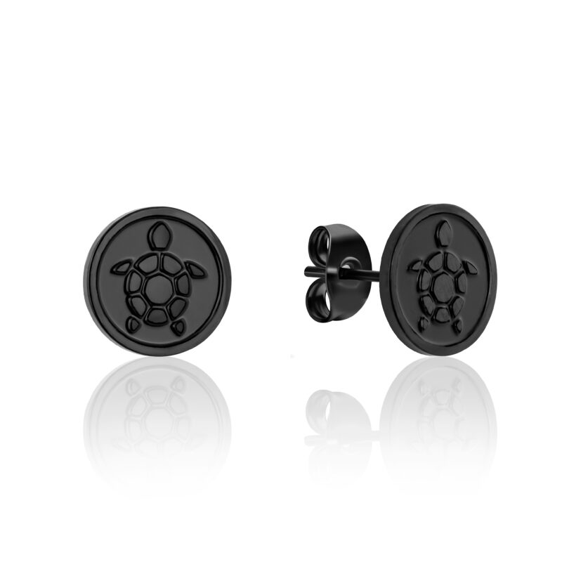 Coralia Earrings in Black - Image 5