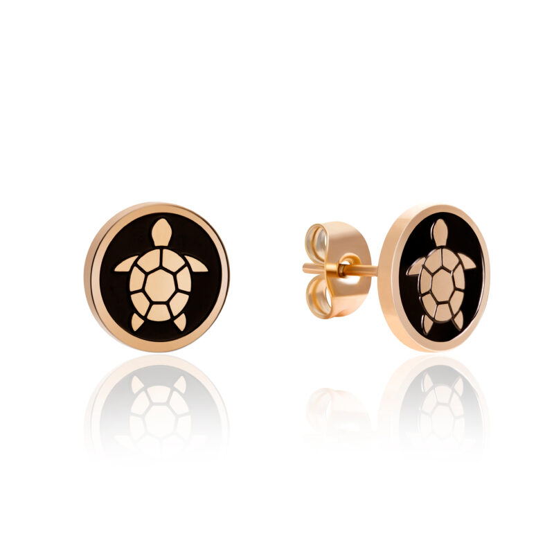 Coralia Earrings in Rose Gold - Image 5