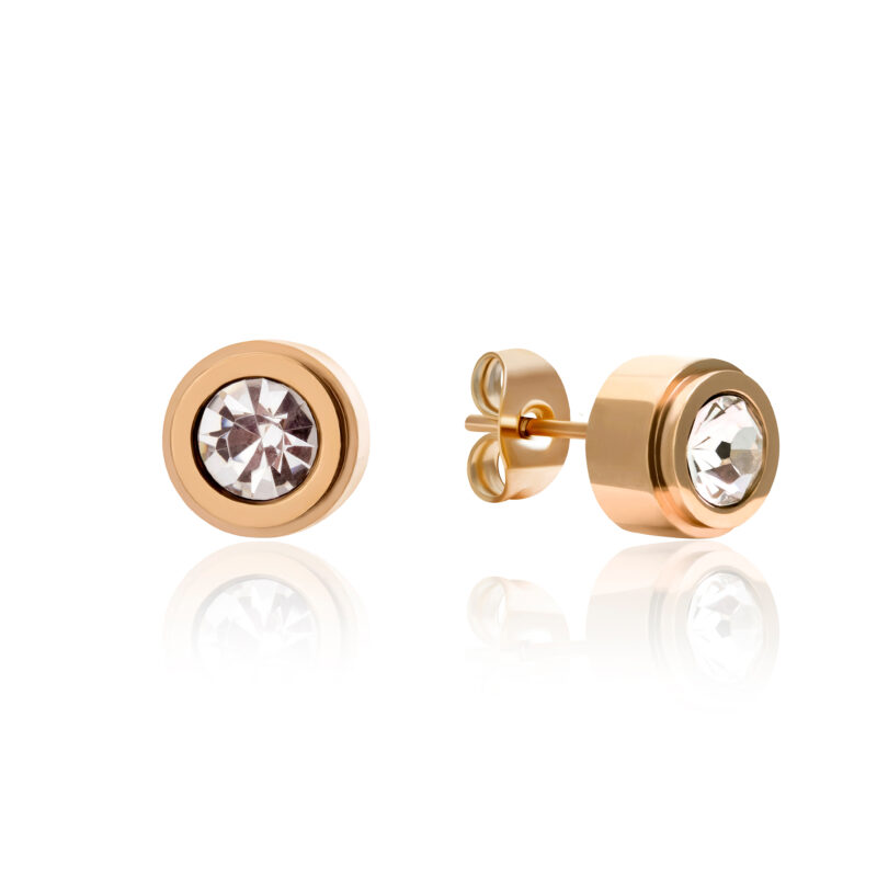 Sparkle Earrings in Rose Gold - Image 5