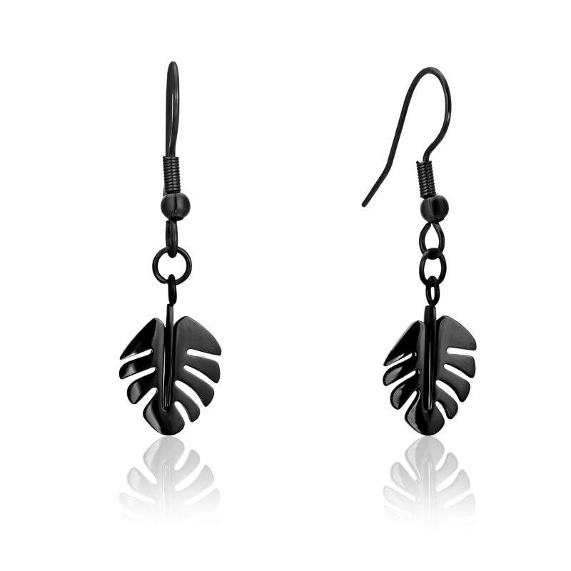 Flora Earrings in Black - Image 5