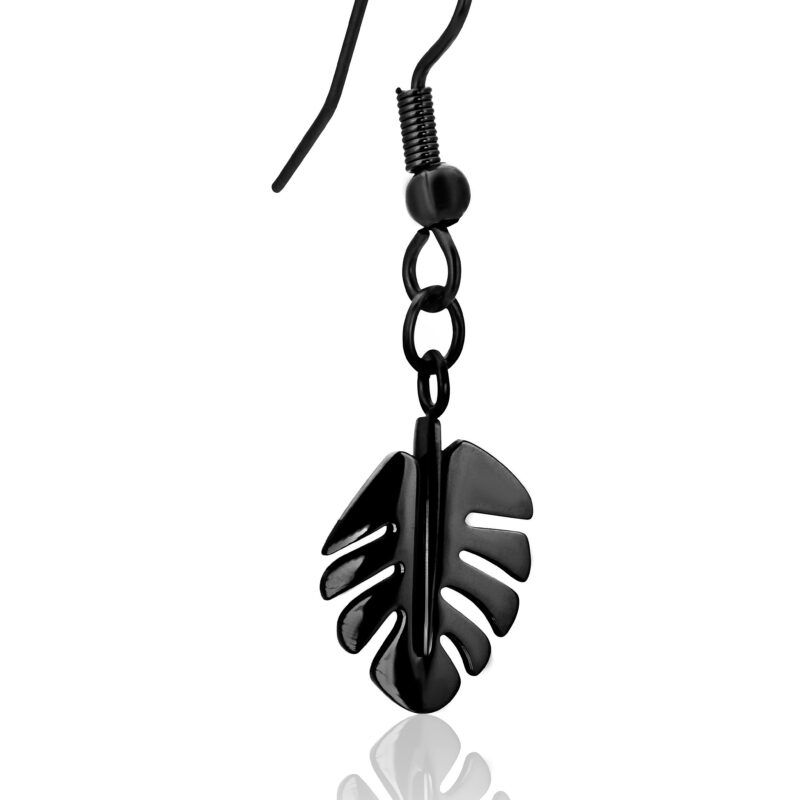 Flora Earrings in Black - Image 7