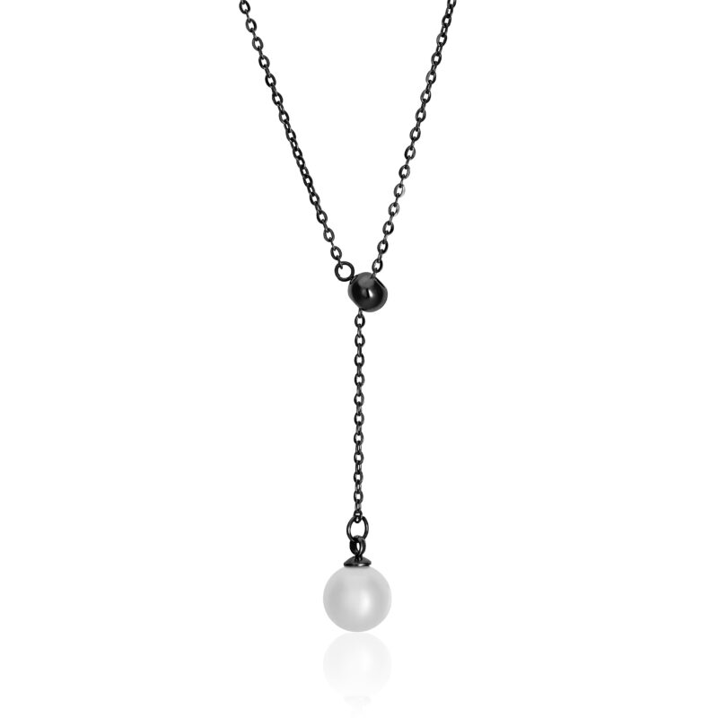 Raindrop Necklace in Black - Image 8
