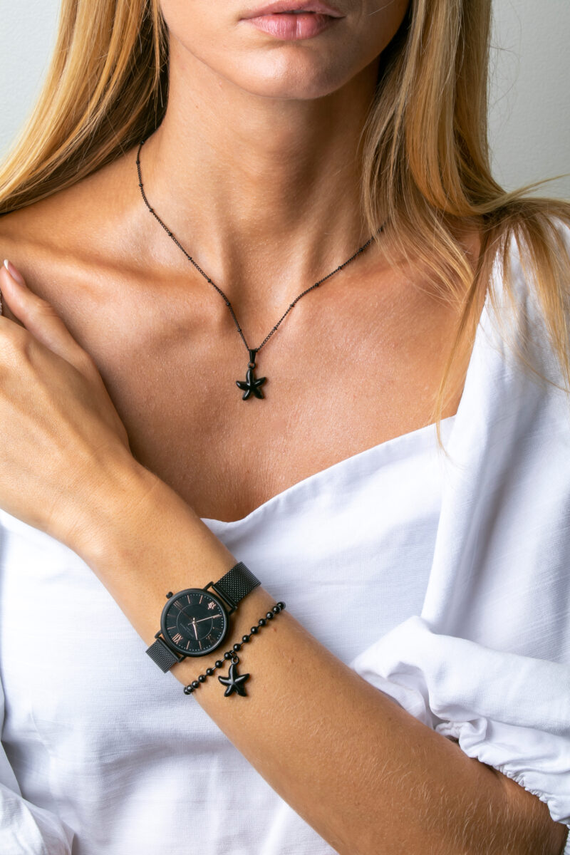 Serene Necklace in Black - Image 7