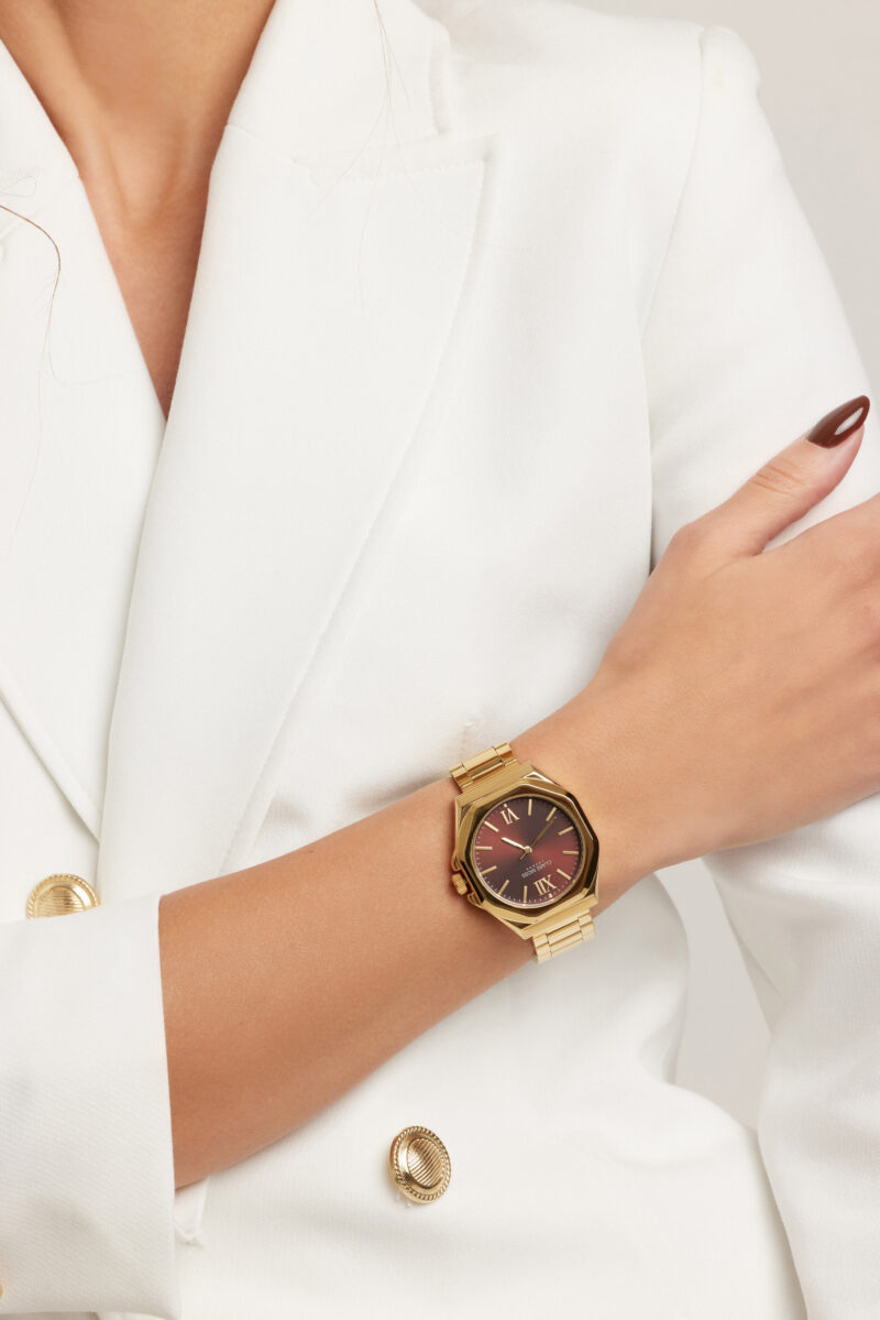 Burgundy  Gold Link - Image 2