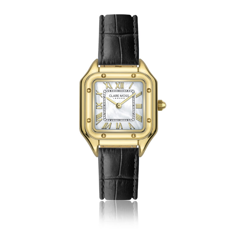 Charlotte Black  Padded and stitched smooth