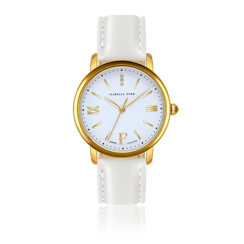 Selene White Leather