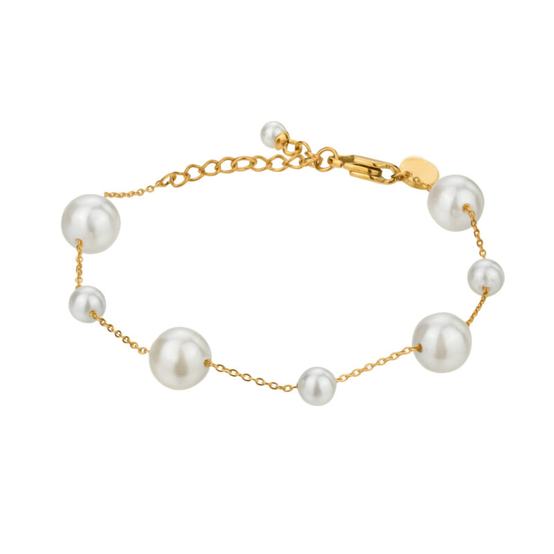 Noelle Pearl Gold Bracelet