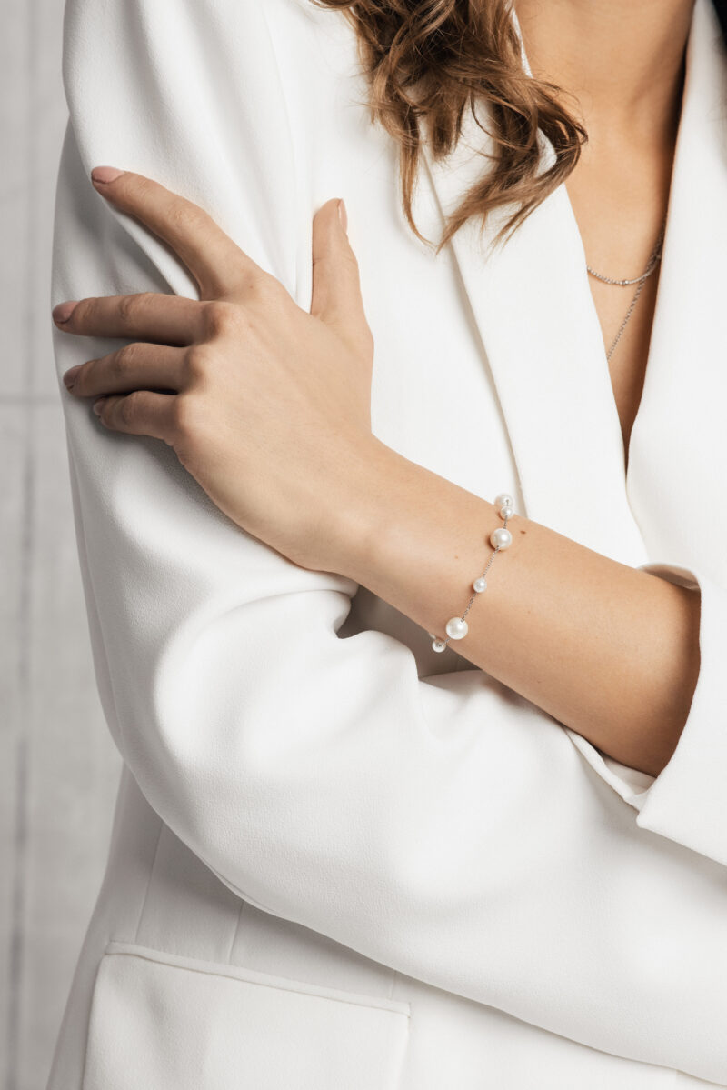Noelle Pearl Silver Bracelet - Image 8