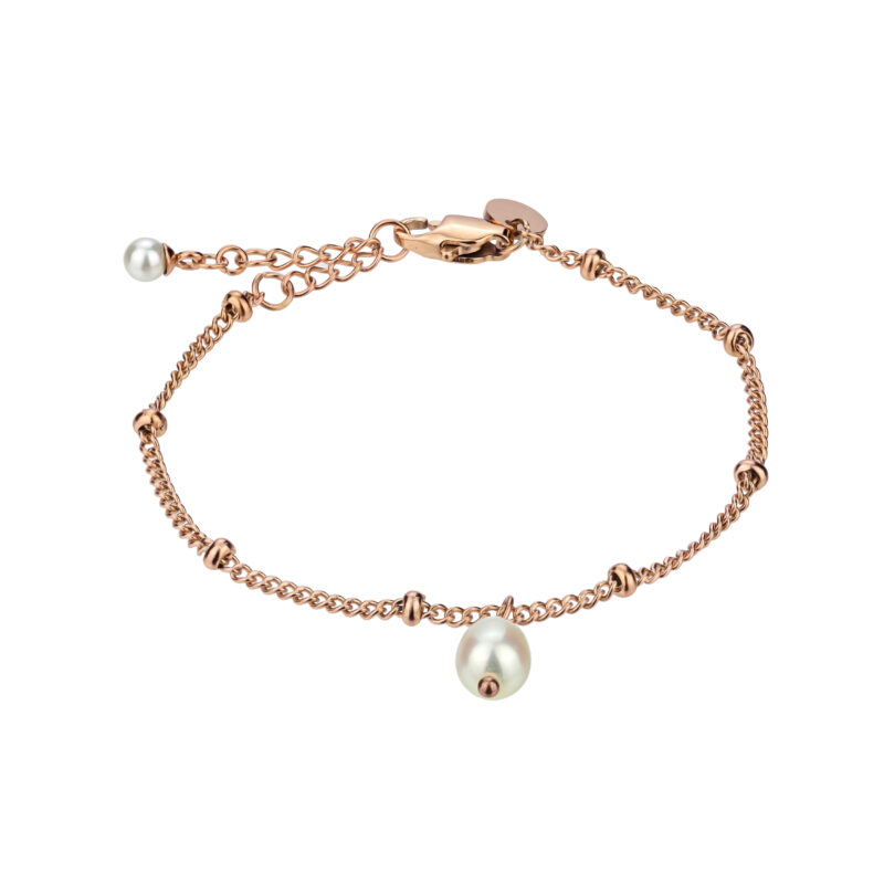 Berthe Pearl Rose Gold Bracelet - Image 4
