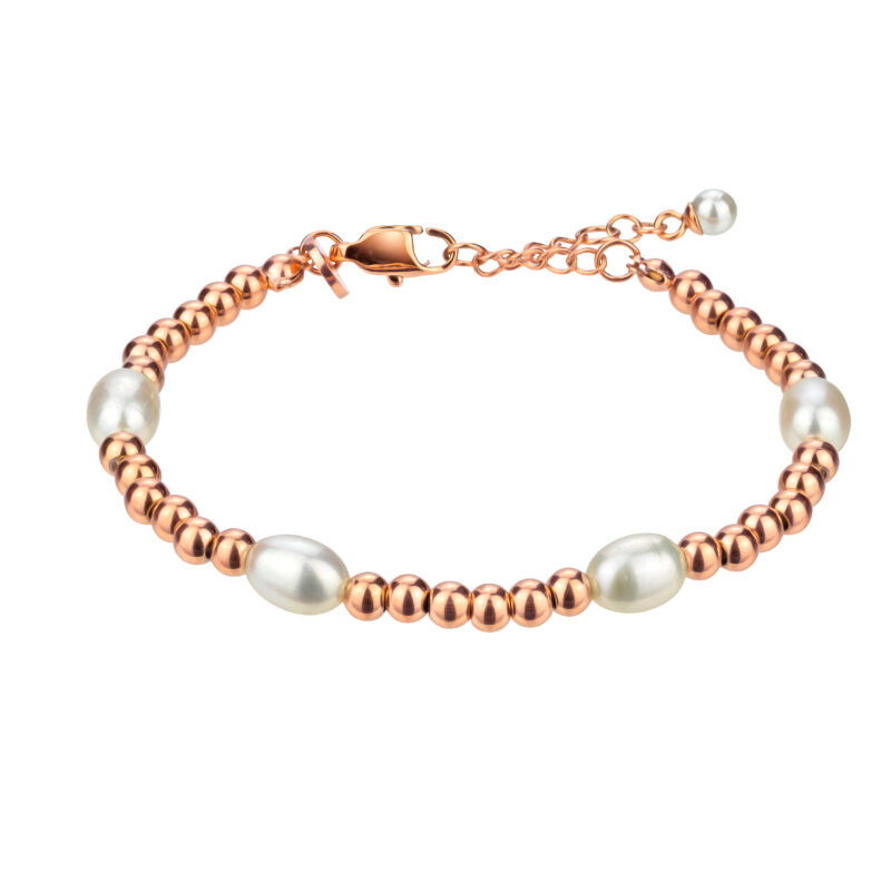 Josephine Pearl Rose Gold Bracelet