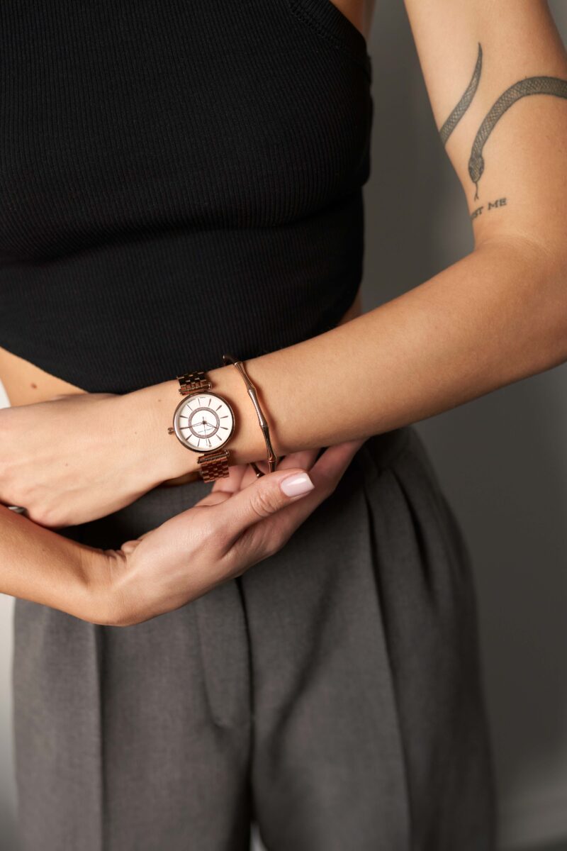 Luise Rose gold Cuff Bracelet - Image 10