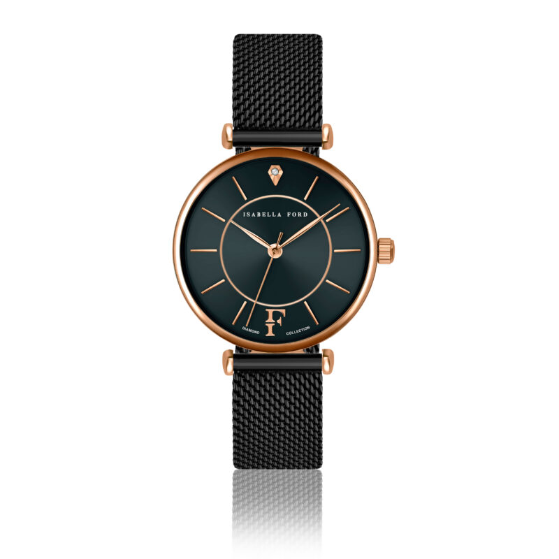 Portia Black Mesh