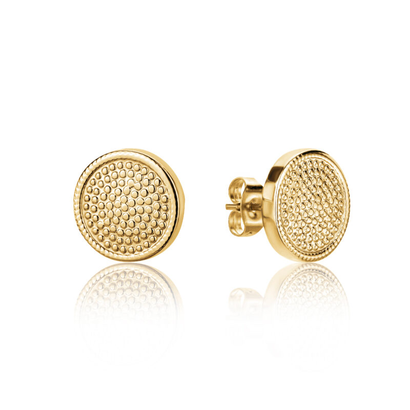 Danielle Gold Stud Earrings - Image 7