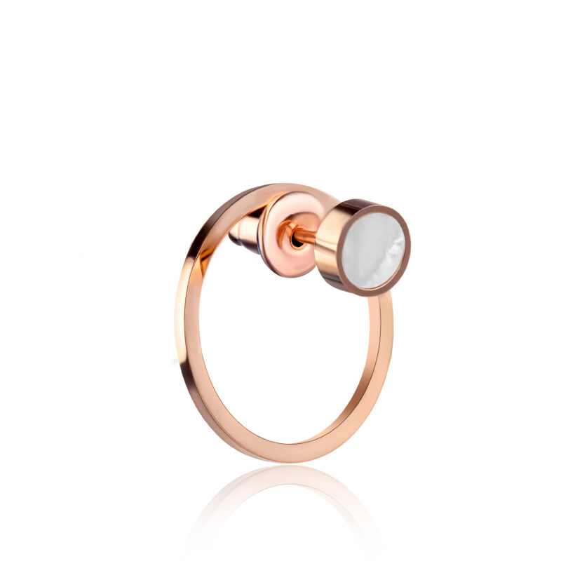 Emilia Rose Gold Stud Earrings - Image 11
