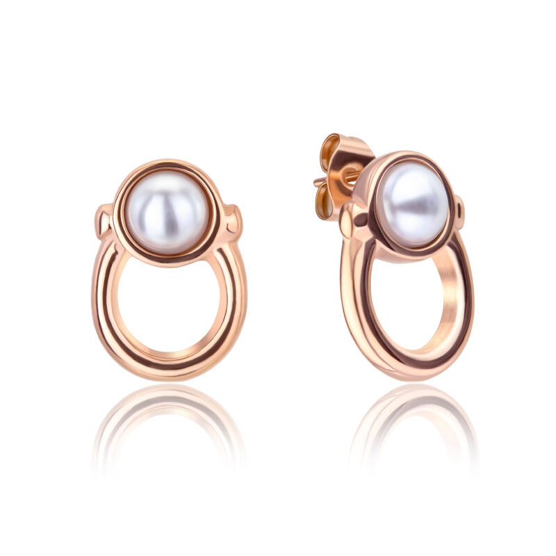 Maja Rose Gold Stud Earrings - Image 9