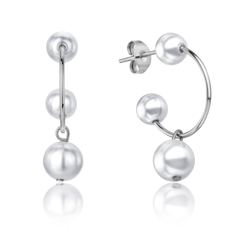 Klara Silver Stud Earrings - Image 6