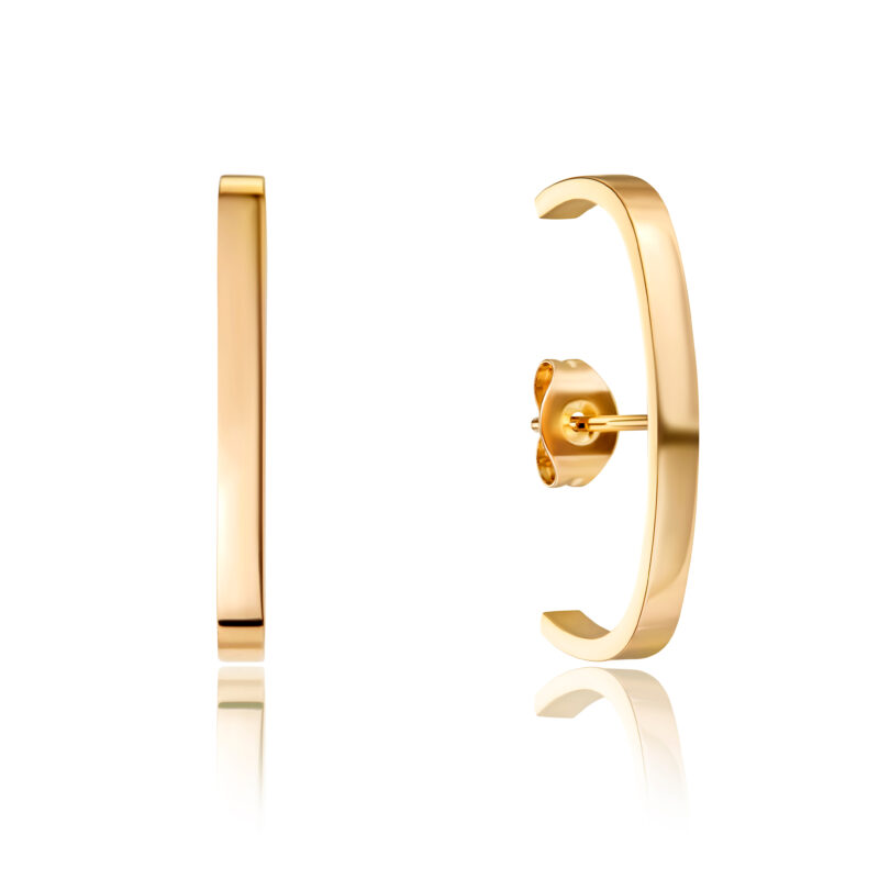 Ulla Gold Stud Earrings - Image 9