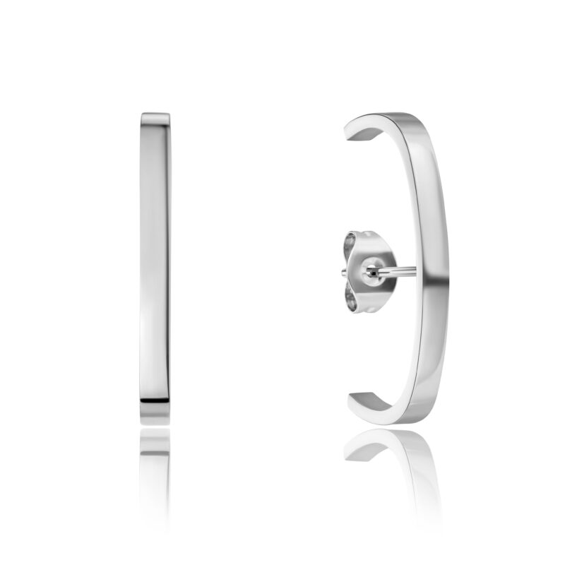 Ulla Silver Stud Earrings - Image 9
