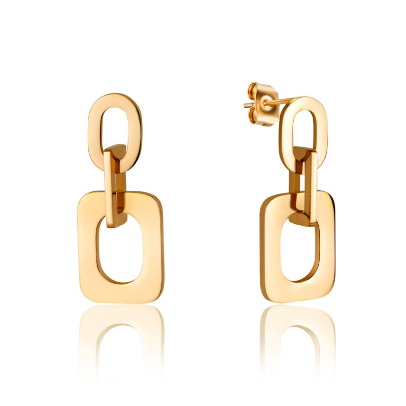 Laura Gold Stud Earrings - Image 4