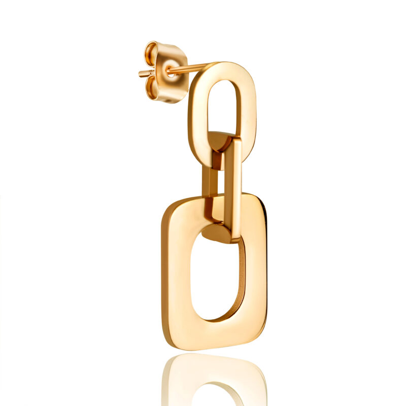 Laura Gold Stud Earrings - Image 5