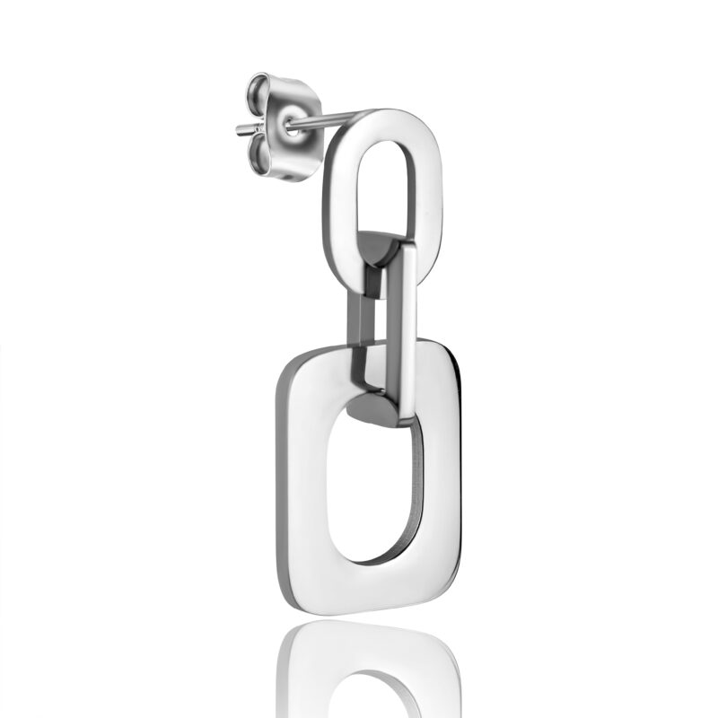 Laura Silver Stud Earrings - Image 12