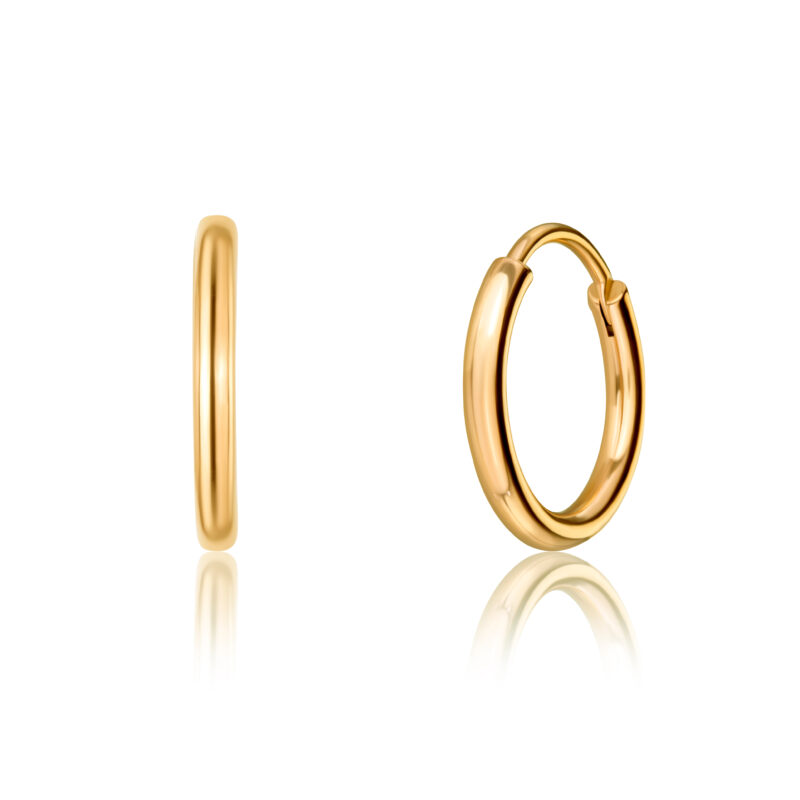Carmen Gold Hoop Earrings - Image 5