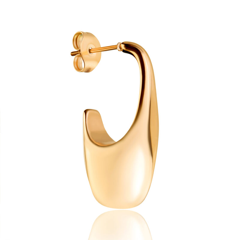 Iris Gold Stud Earrings - Image 11