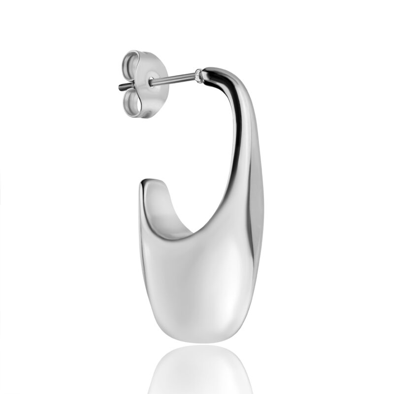 Iris Silver Stud Earrings - Image 11