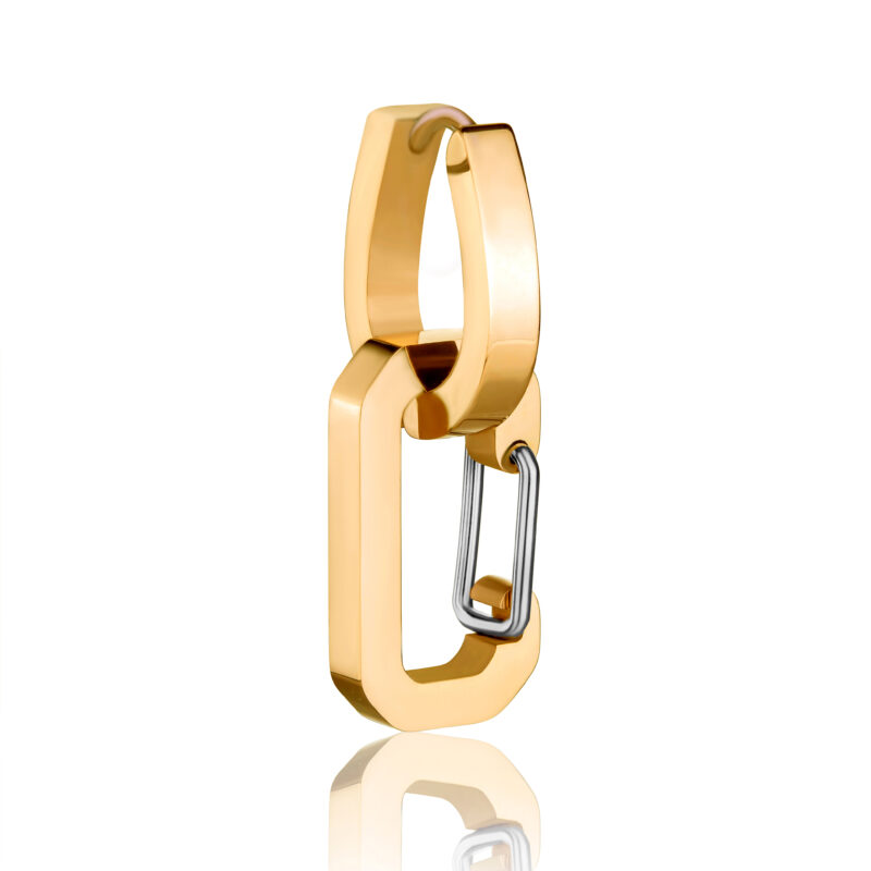Vesta Gold Huggie Earrings - Image 13