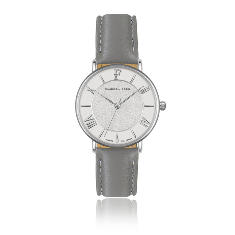 Gabrielle Grey Leather
