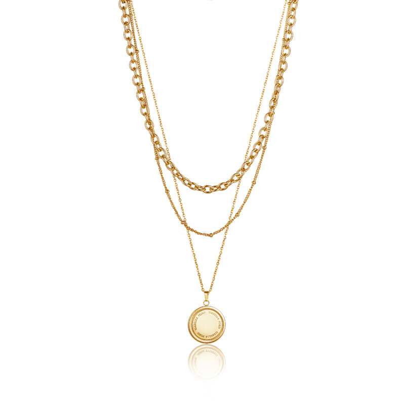 Arielle Trinity Gold Necklace