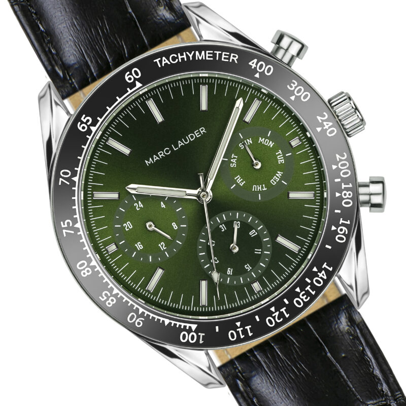 Lisbon Green Sunray  Genuine calf croco leather - Image 11