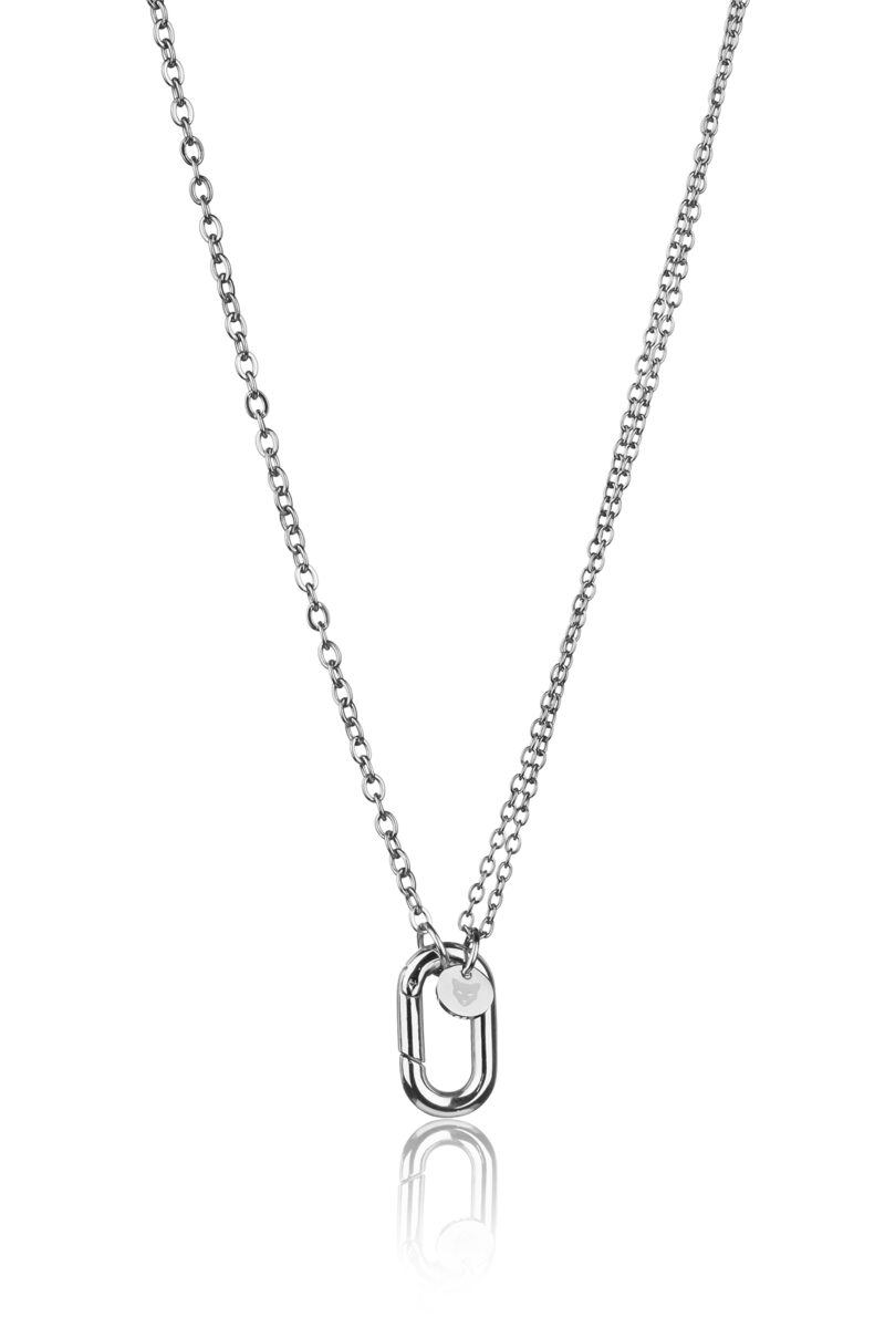 Teramo  Necklace  Silver Stainless steel