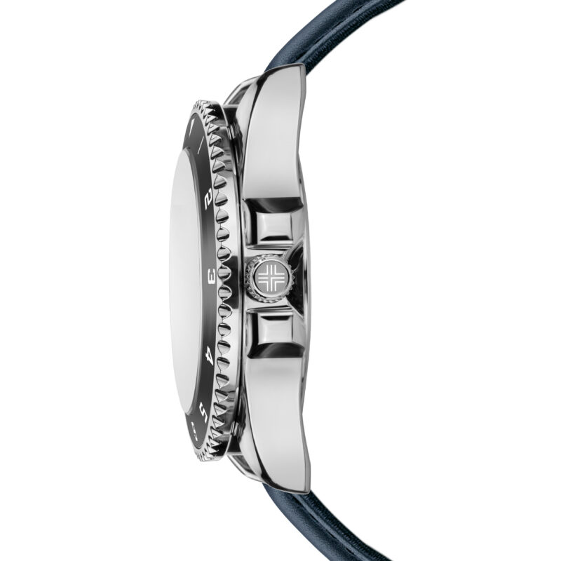 Avenches black dial blue leather - Image 3