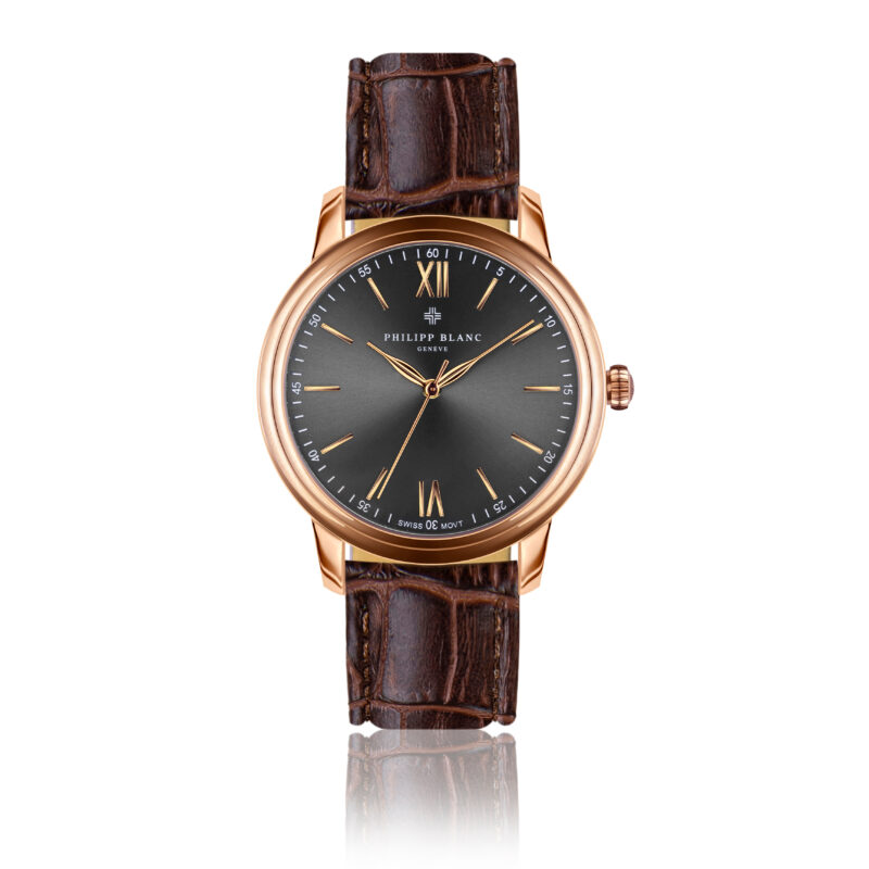 Geneva  brown croco leather - Image 18