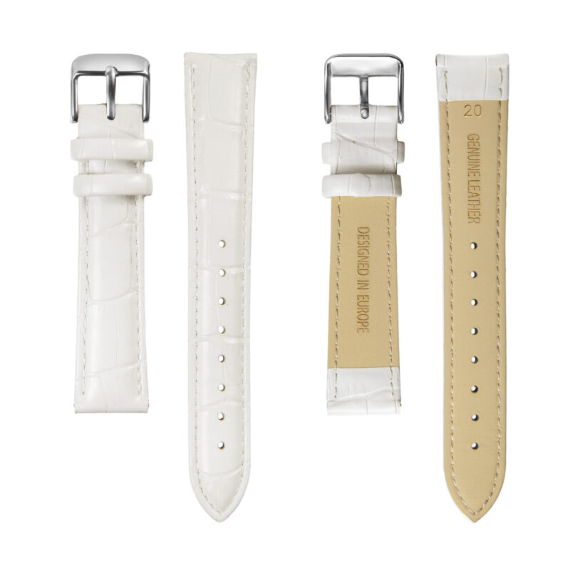 Geneva white dial white croco leather - Image 7