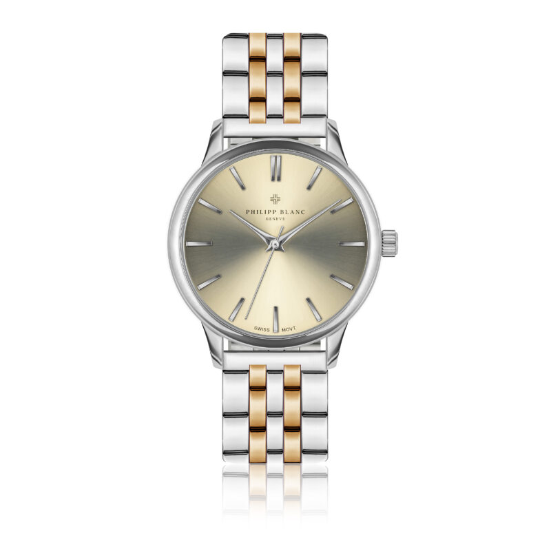 Lugano Rose gold & Silver Link - Image 8