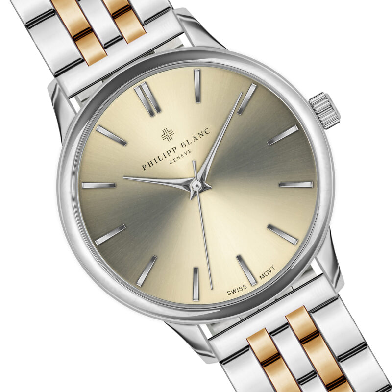Lugano Rose gold & Silver Link - Image 11
