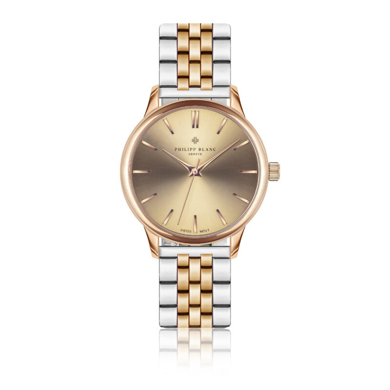 Lugano Rose gold & Silver Link - Image 8